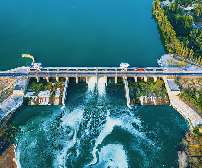 Bridge over water