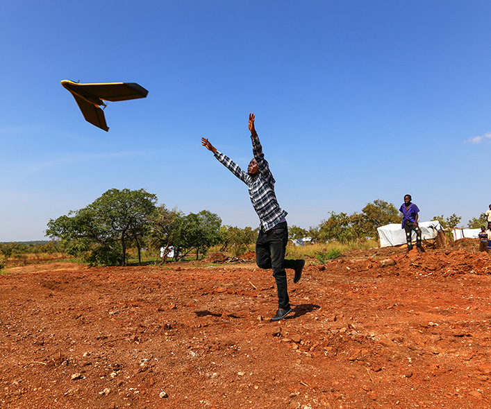 Man flies plane 