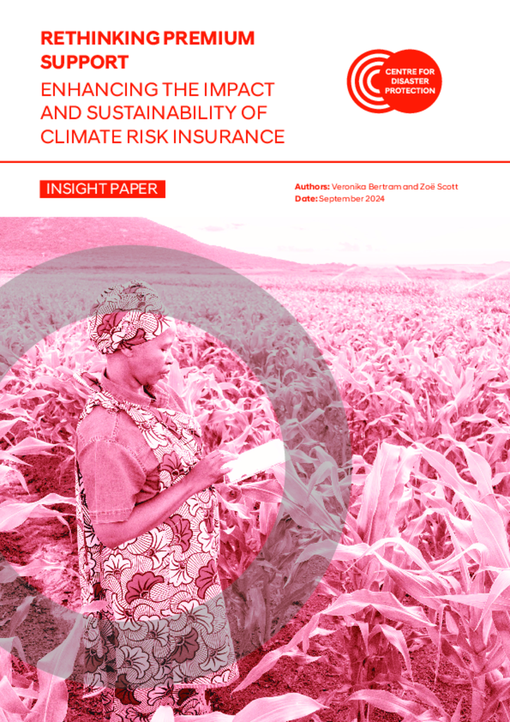 Picture of Rethinking premium support: enhancing the impact and sustainability of climate risk