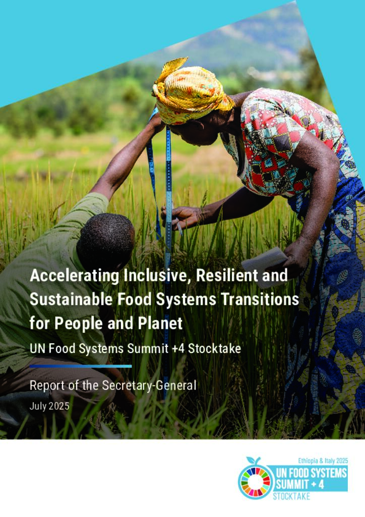 Picture of Accelerating Inclusive, Resilient and Sustainable Food Systems Transitions  for People